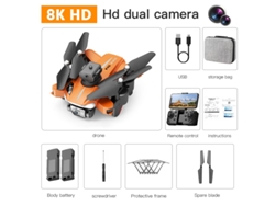 Dron plegable P11S con cámara dual de 8K Evitación de obstáculos de 360 (2 baterías - Duración de la batería: 20 min - Naranja)