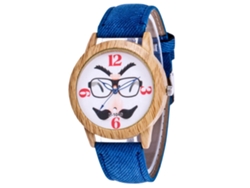 Reloj Casual De Cuarzo Con Correa De Jean Para Hombre Y Mujer Zhoulianfa (azul Real)