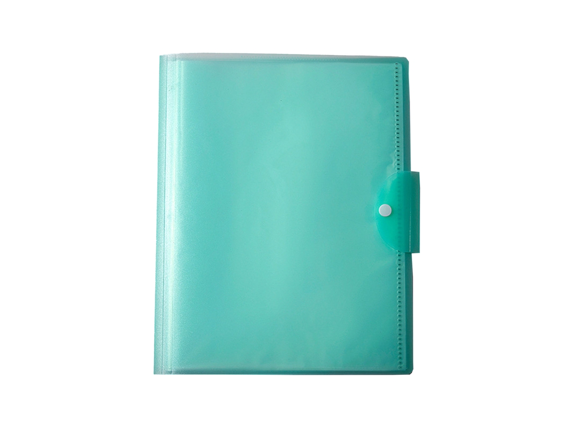 Carpeta Transparente Tamaño A3 Con 20 Bolsillos Y Cierre De Seguridad Para Documentos Escolares Y De Oficina.