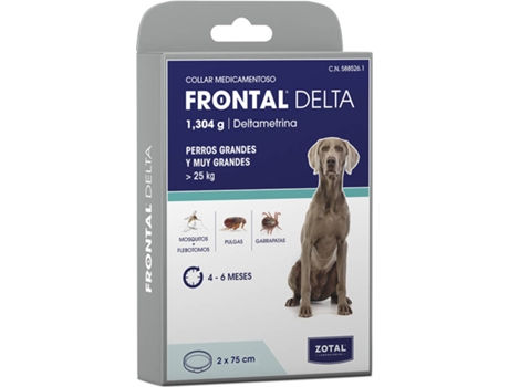 Set 2 Collares para Perros ZOTAL Frontal Delta Blanco (75 cm)