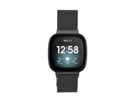 Correa INF Wbf-hsmilanversa3-11 Fitbit by Google Versa 3/Pulsera Sense (Negro)
