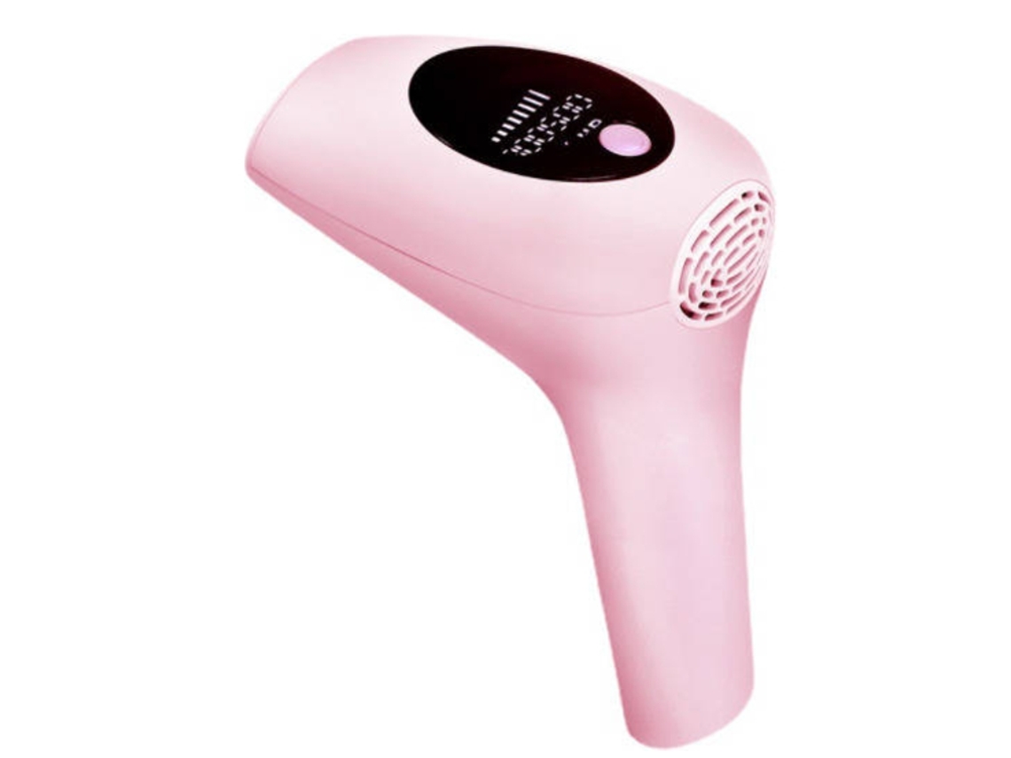 Depiladora de luz pulsada IPL con pantalla LCD, 900.000 destellos Yizhood (rosa)