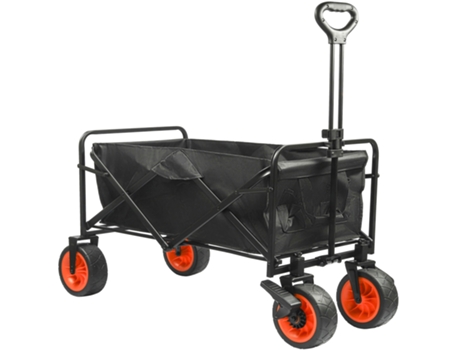 Carro de Playa NICEEY - Carrito Plegable - Transporte para Jardín con Frenos - Carro portátil hasta 100kg (96L) - Manija Ajustable & Bolsillos - Ne...