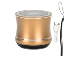 Mini Altavoz Bluetooth Portátil E Impermeable Ip67 Con Graves Potentes Para Baño, Bicicleta Y Coche - Dorado