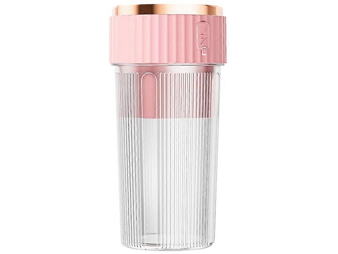 Vaso De Jugo Mini Exprimidor Eléctrico Recargable Licuadora De Frutas Multifuncional Doméstica Portátil Pequeño Gusshious Rosa