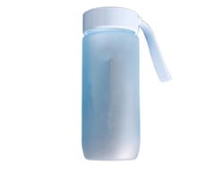 Botella De Agua De Plástico Reutilizable De 600 Ml, A Prueba De Fugas, Con Acabado Mate Y Correa, Ideal Para Deportes, Gimnasio, Escuela Y Viajes - Azul