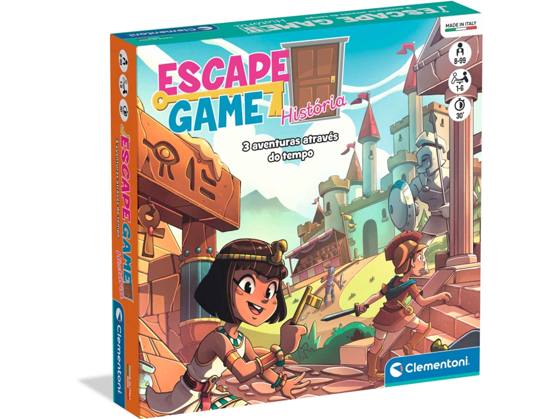 Juego de Mesa CLEMENTONI Escape Game - Historia (Edad Mínima: 8 años)