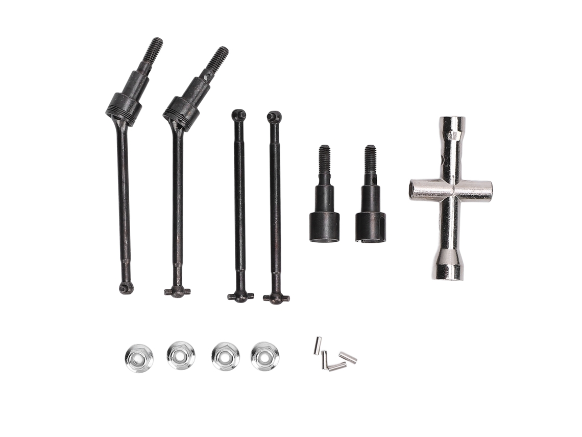 Kit De Repuesto Para Ejes De Transmisión Delanteros Y Traseros De Acero Para Coches Rc 16101, 16102 Y 16210