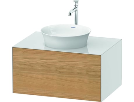 DURAVIT Tulip blanco, mueble de baño montado en la pared, ancho 800 x profundidad 550mm, con 1 extractor, con tecnología de punta, WT49750