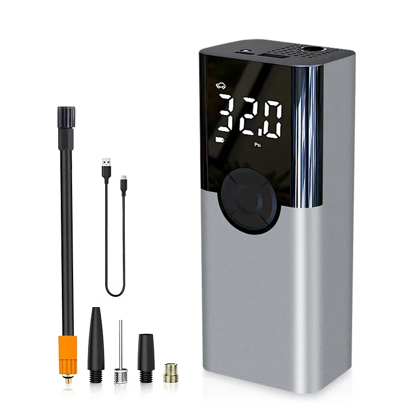 Compresor De Aire Para Coche, Inflador De Neumáticos Eléctrico Inalámbrico De 4000 Mah (batería Inalámbrica)