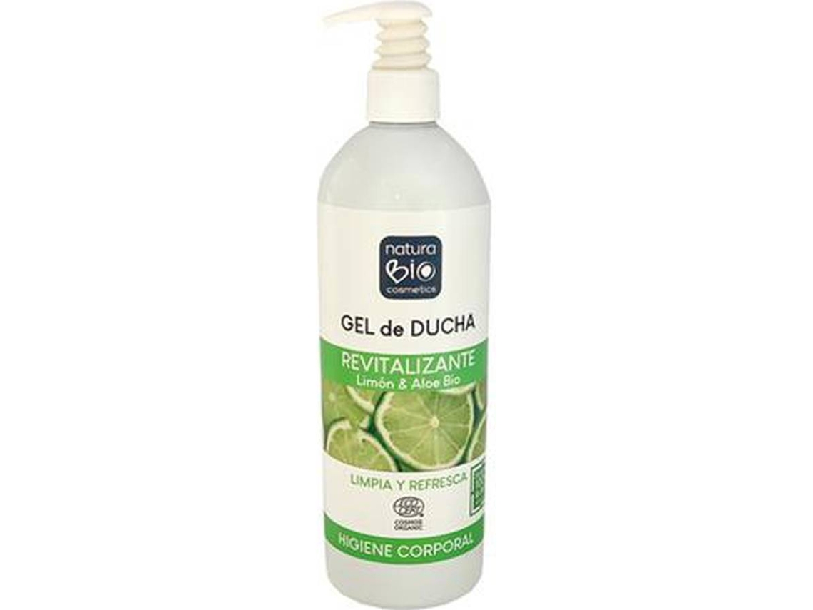 Gel de Baño NATURABIO COSMETICS Revitalizante Limón y Aloe Bio (740 ml)
