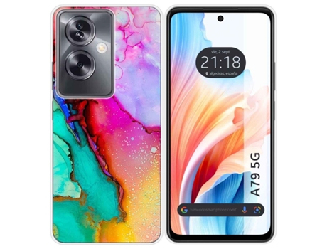 Funda Silicona para Oppo A79 5G diseño Mármol 15 Dibujos TUMUNDOSMARTPHONE
