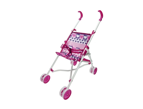 Accesorios REIG Cochecito de Muñecas 25,5 X 41,5 X 55,5 cm Plegable Rosa Azul (Edad Mínima Recomendada: 3 años)