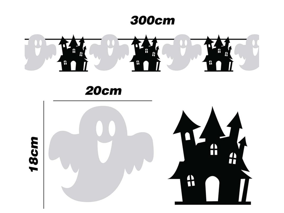 Guirnalda de Fantasmas y Castillos