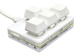 Teclado Mecánico Para Juegos De Una Sola Mano Con 4 Teclas Intercambiables En Caliente Totalmente Programables.