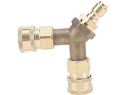 Herramienta De Latón De 3/8 conector Rápido De Tres Vías Para Hidrolavadora
