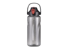 Botella De Agua Motivacional Con Pajita Y Asa, 2000 Ml, Con Marcas De Medición Para Gimnasio, Fitness Y Uso Al Aire Libre.