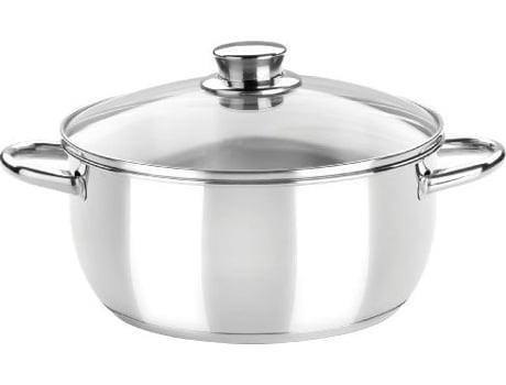 Cacerola MONIX Optima 18Cm 1,75L C/Tapa Cristal