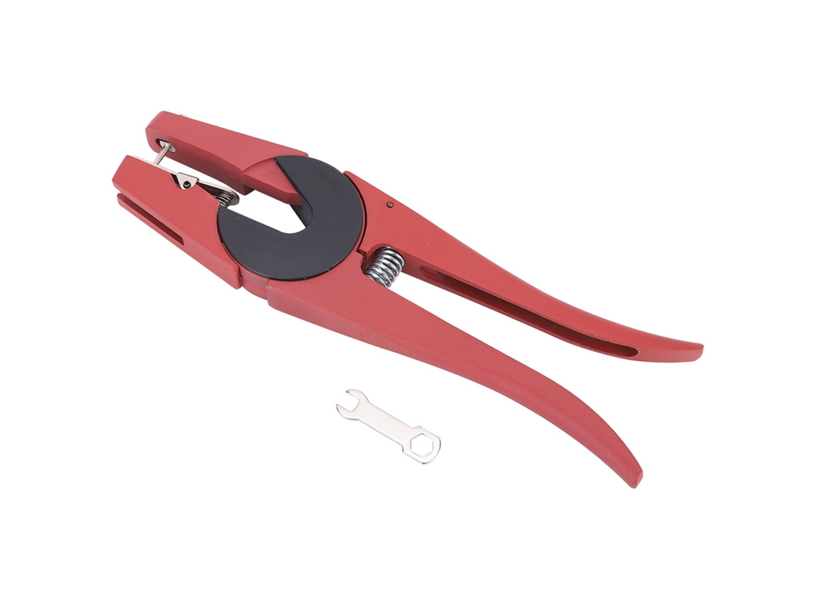 Pinzas De Acero Rojo Para Colocar Crotales En Cerdos, Ovejas Y Ganado Vacuno.