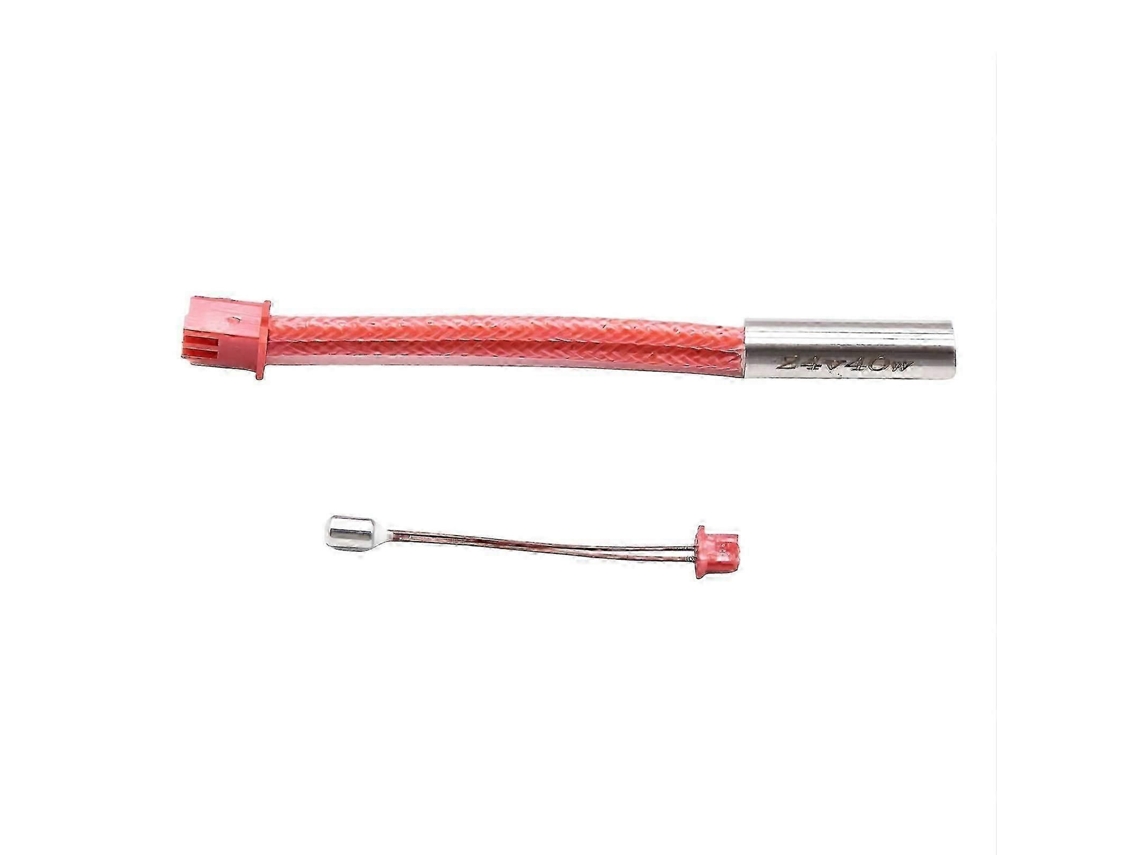 Tubo calefactor y varilla calefactora para impresora 3D Ender 3 con termómetro, 24V 40W GOKOCO