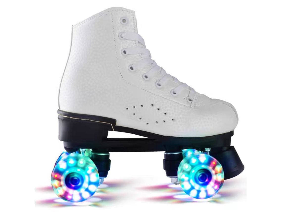 Patines Con Ruedas Flash Y Luz Led De Doble Línea