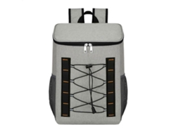Mochila térmica de gran capacidad con forro impermeable y a prueba de fugas, ideal para acampar, la playa y picnics. Color: Gris.