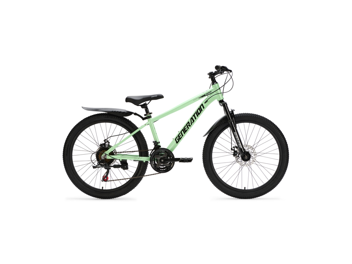 Generation Gt100 24 Pulgadas Verde Menta – Bicicleta Infantil Con Guardabarros