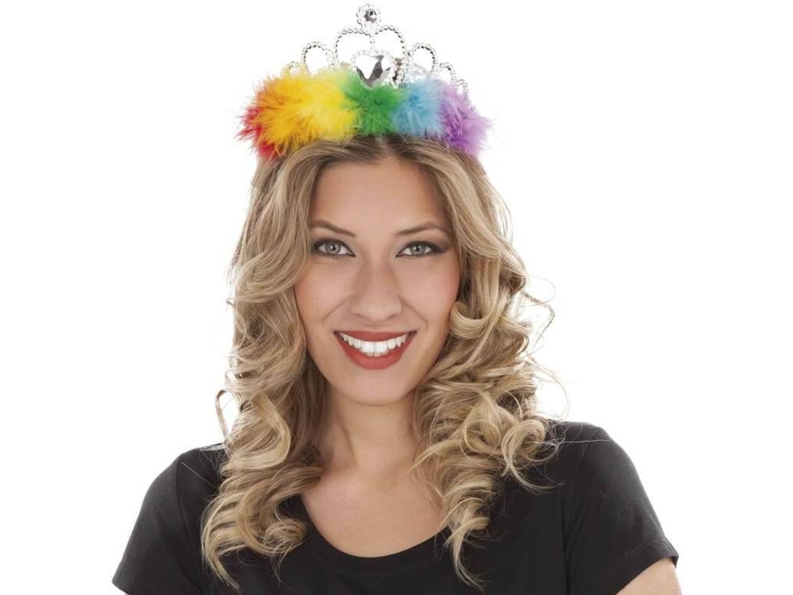 Diadema DISFRAZZES Corona Arcoíris (Talla: Talla Universal )