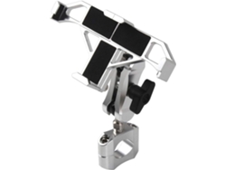 Soporte Fijo De Aluminio Para Teléfono Móvil Para Manillares De 22 Mm - Plateado