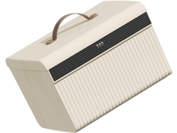 Caja De Seguridad Portátil Con Cerradura De Combinación, Pequeña Y Discreta Caja Fuerte De Plástico Blanco.