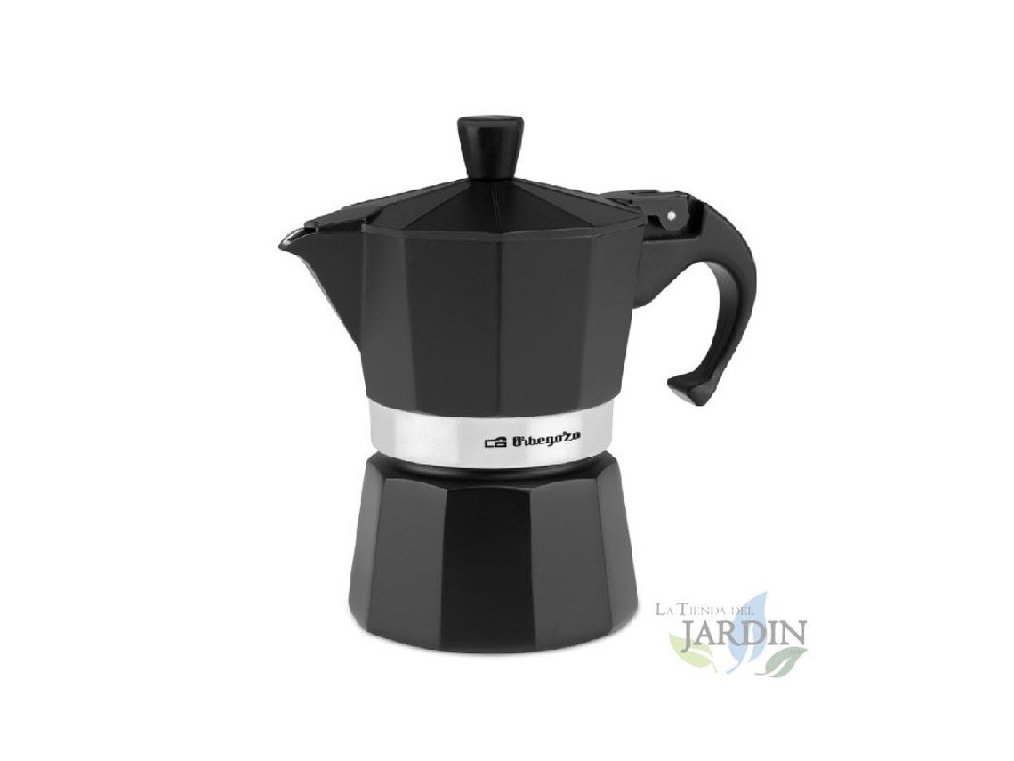 Cafetera Italiana ORBEGOZO Aluminio Negro (3 Tazas)