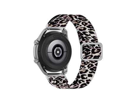 Correa de Silicona 22mm ajustable para Samsung Galaxy Watch3 45mm/Huawei Watch GT 2 Pro - leopardo