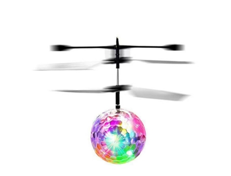 Gesto flotante Control remoto Luces Bola voladora Juguete para niños Dron volador Juguete Niño Niña Cumpleaños Interior Exterior Recargable JEDBESE...