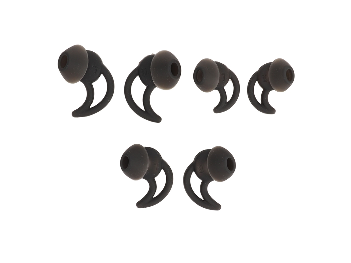 6 Almohadillas De Silicona S/m/l Para Auriculares Qc20 Qc30 Ie2 Ie3 Sie2i, Repuesto Suave Y Cómodo, Color Negro.
