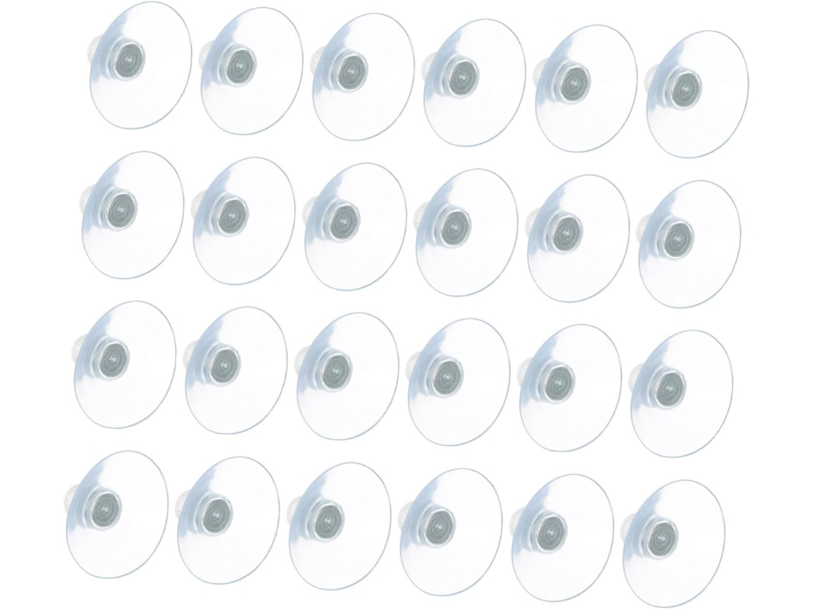 Fijaciones De Pvc Transparentes De 24 Piezas Para Baño Y Ventanas, Reutilizables Y Seguras Para Espejos Y