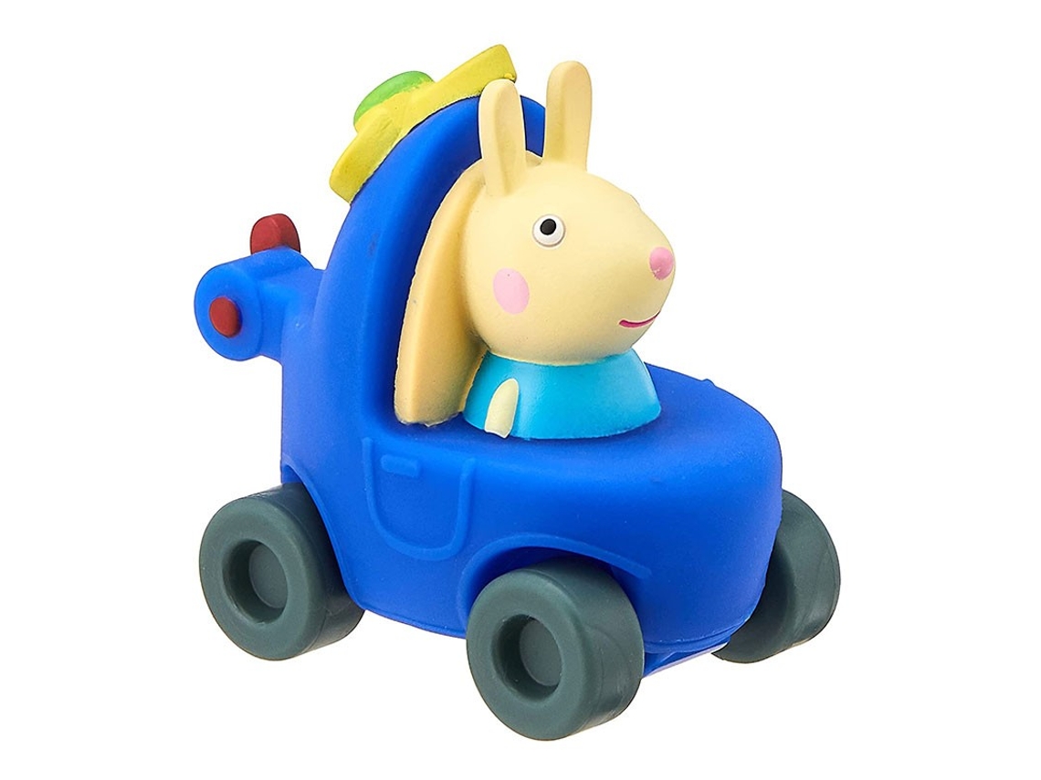 Peppa Pig Mini helicóptero azul con pequeña hélice y la coneja Rebeca