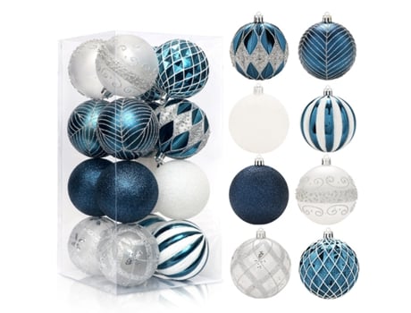 Adorno de Árbol de Navidad TUSERXLN Plástico Blanco