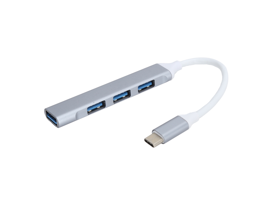 Adaptador multipuerto USB-C de 4 puertos 2026dn, divisor OTG de 5 Gbps para MacBook Pro, portátil y tableta.