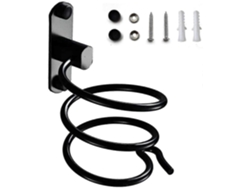 Soporte para secador de pelo, de pared, con puerta/parte superior, para hotel, baño, GOKOCO