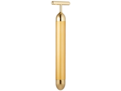 Masajeador Facial Eléctrico En Forma De T De Oro De 24k, Herramienta Para El Cuidado De La Piel Del Rostro.