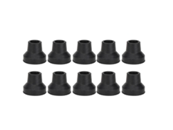 Juego de 10 puntas de goma antideslizantes y resistentes al desgaste para bastones estándar y plegables, 16 mm/0,63 pulgadas.
