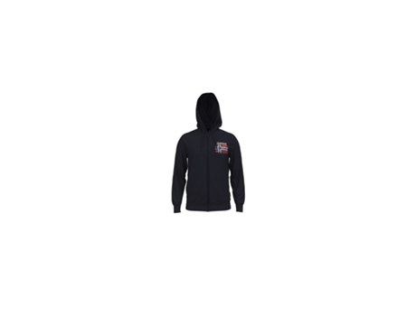 Sudadera con Capucha de Hombre NAPAPIJRI Cremallera Guiro Azul (S)
