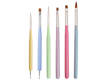Juego De Pinceles Para Decoración De Uñas Herramientas De Diseño Para Decoración De Uñas, Pincel Para Esmalte De Uñas, Pincel Para Arte Y Lápiz Par...