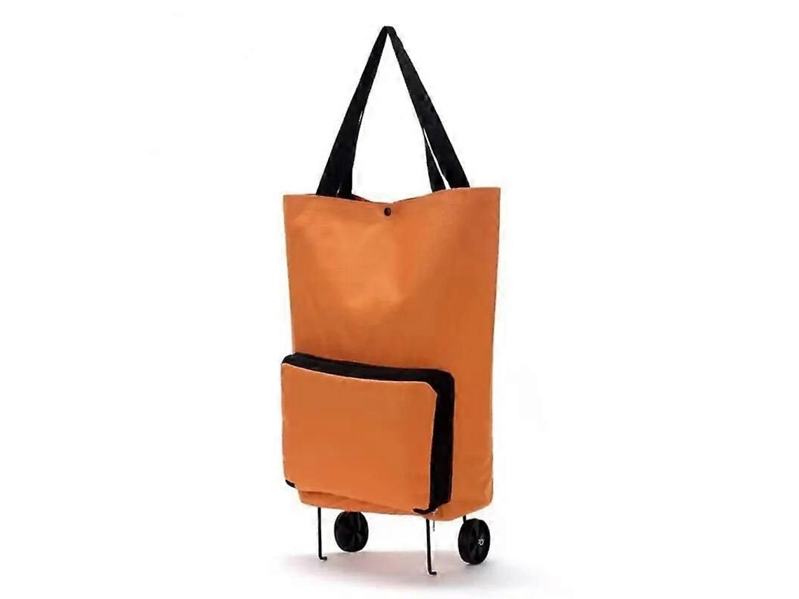 Bolsa plegable y portátil con ruedas, multifuncional, reutilizable, para la compra, fabricada en tela no tejida. GOKOCO