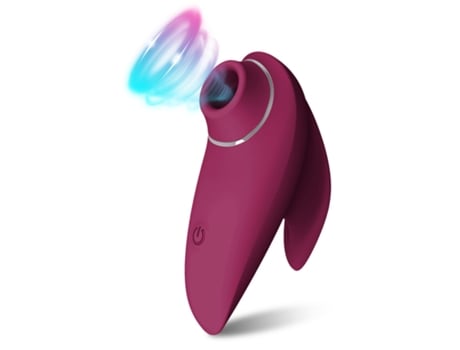 Potente vibrador de succión, estimulador de vacío de clítoris de pezón, masturbador femenino (rojo vino) VEANXIN