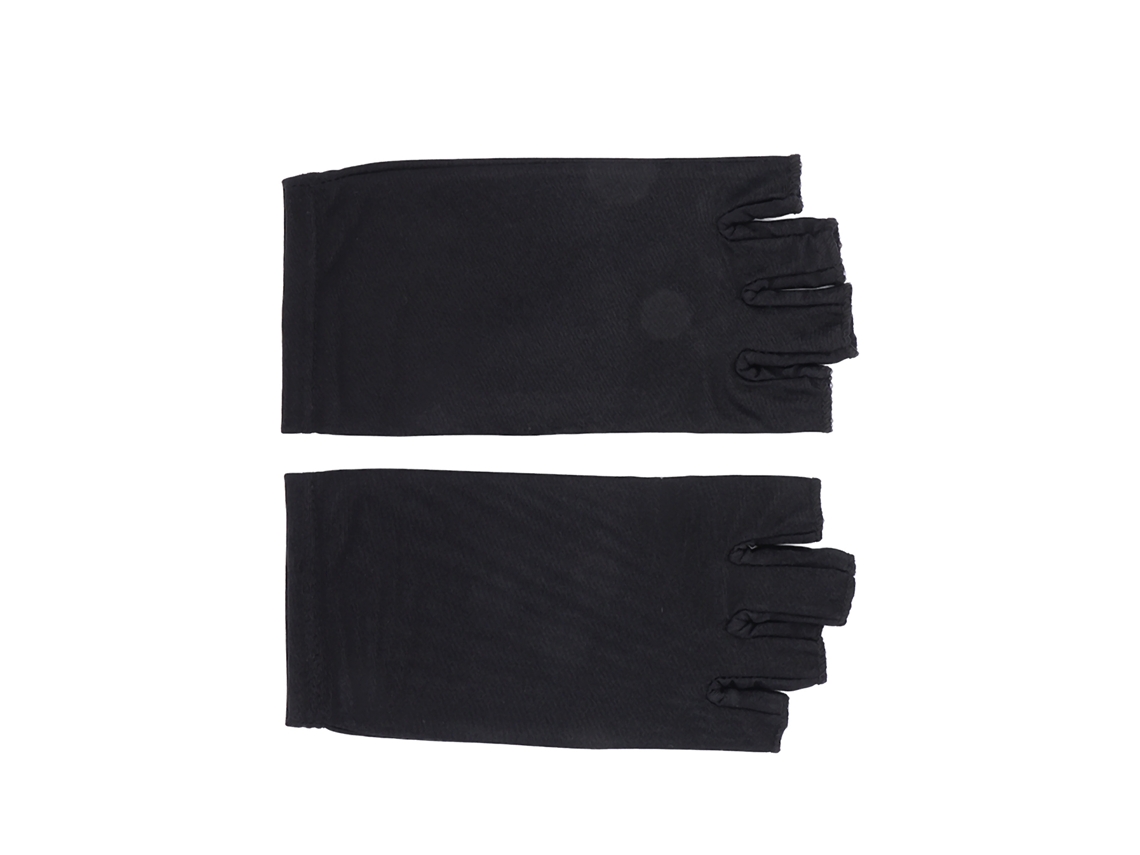 Guantes Antiuv Para Uñas Sin Dedos Fluorescentes Negros Protector Uv Luz Herramientas De Uñas
