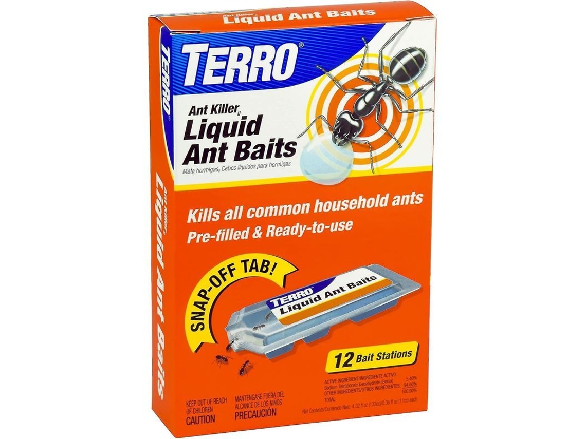 Fasst-t300b Cebo Para Hormigas Líquido, 12 Estaciones De Cebo - Control Efectivo Contra Hormigas Dulceras Y Colonias Enteras
