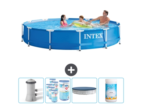 Piscina Tubular INTEX 28212GN-CB87 (6503 L - 366x76cm)