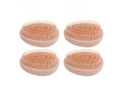 Vlrla-4pcs Egg Shape Kids Cabelo Comb Para Dry/wet, Detangling Massage