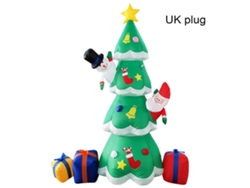 Árbol de Navidad inflable para jardín e interiores con regalos